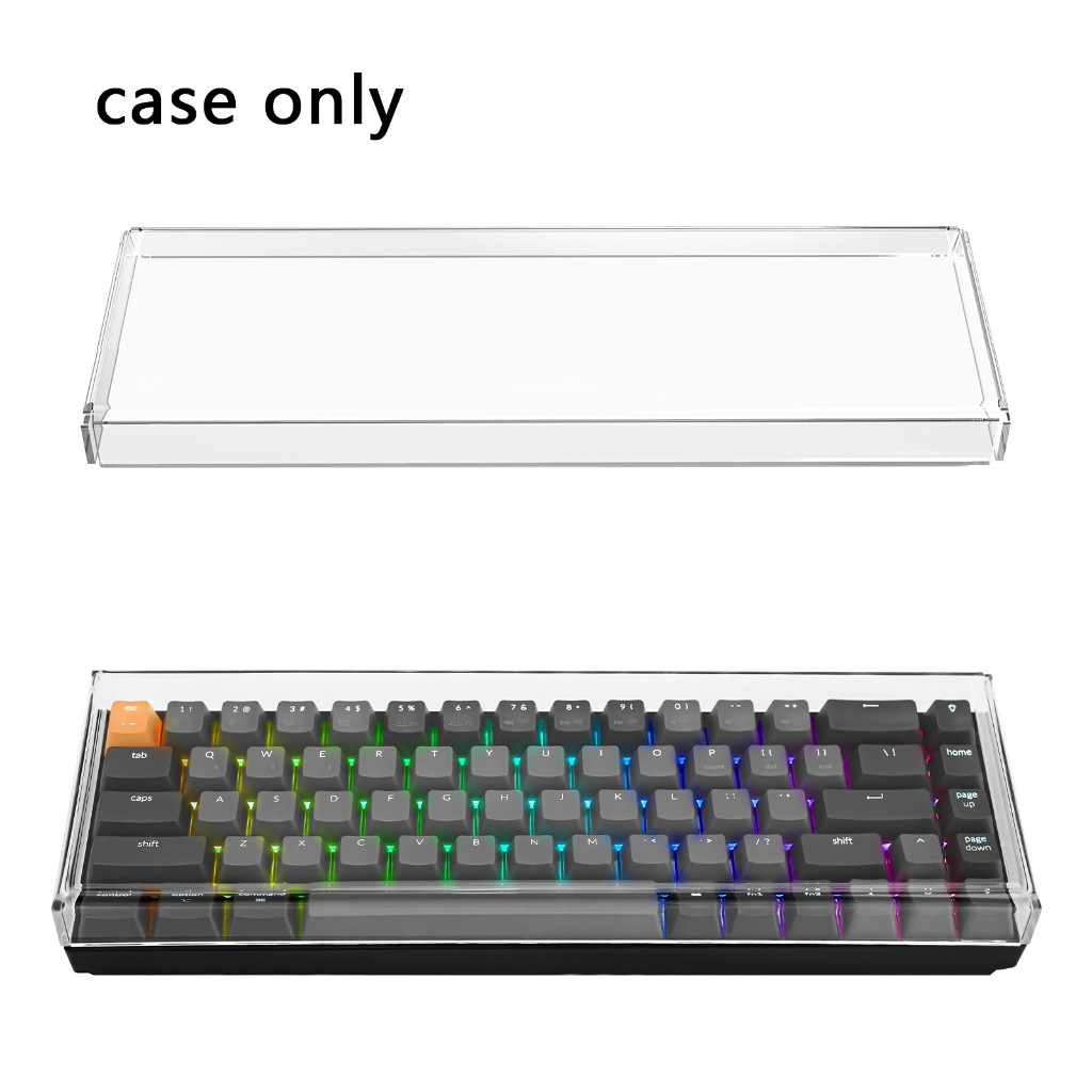 Geekria ฝาครอบกันฝุ่นคีย์บอร์ดอะคริลิคใสสําหรับคีย์บอร์ด 68 คีย์เข้ากันได้กับ Keychron K7, K6 Pro, R