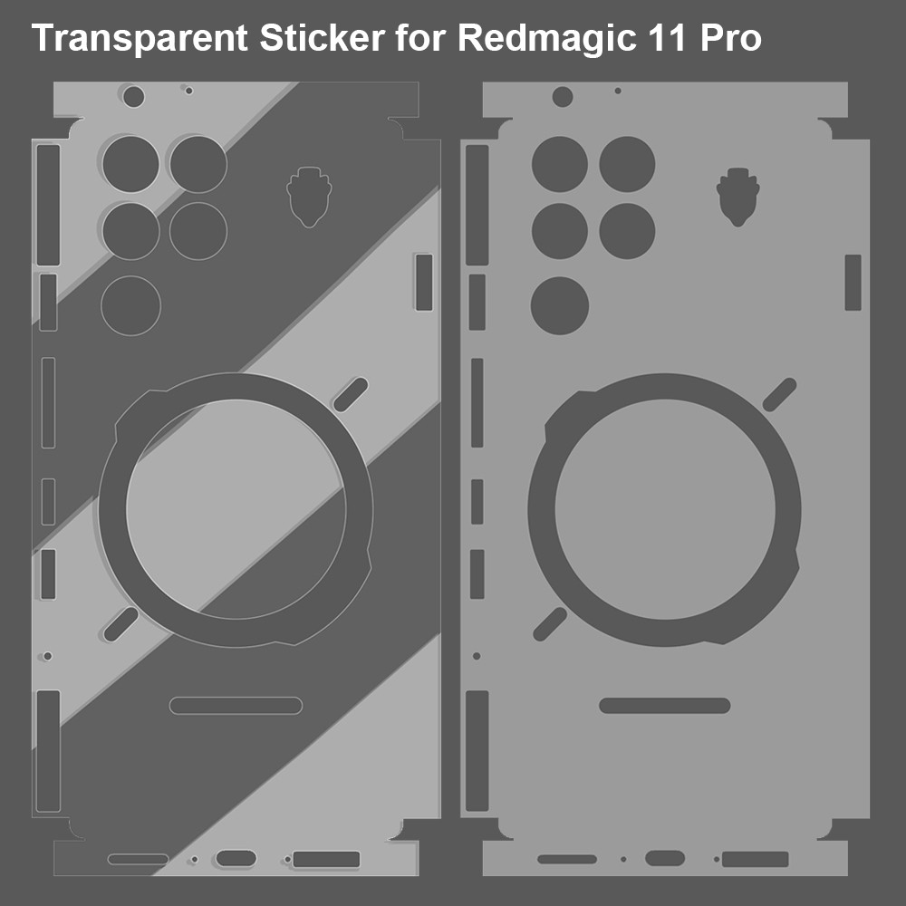 โปร่งใส Matte Decal ผิวสําหรับ Nubia Red Magic 11 Air Back Screen Protector ฝาครอบสําหรับ Redmagic 11 Air Clear สติกเกอร์ฟิล์ม