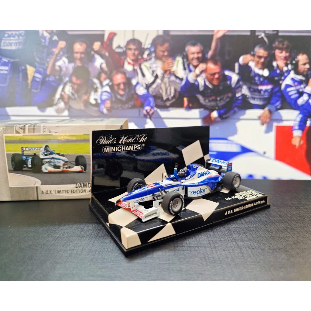 F1 Racing รุ่น 1: 43 Mini Cut Arrow A18 Damon Hill British Station Special Note 1997 Racing Season M