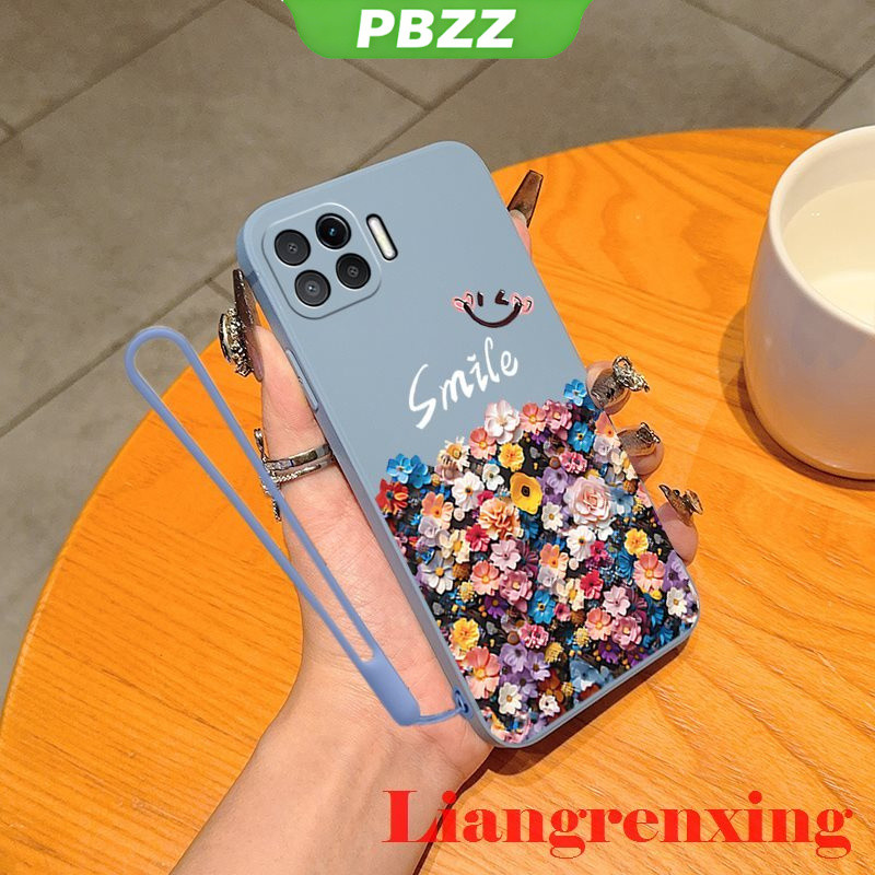 PBZZ ปลอก OPPO A93 4g F17 PRO OPPO Reno 4F reno4 F เคสโทรศัพท์ Softcase ซิลิโคนเหลว Protector Smooth กันกระแทกฝาครอบกันชนดีไซน์ใหม่การ์ตูนยิ้ม YTXSH01