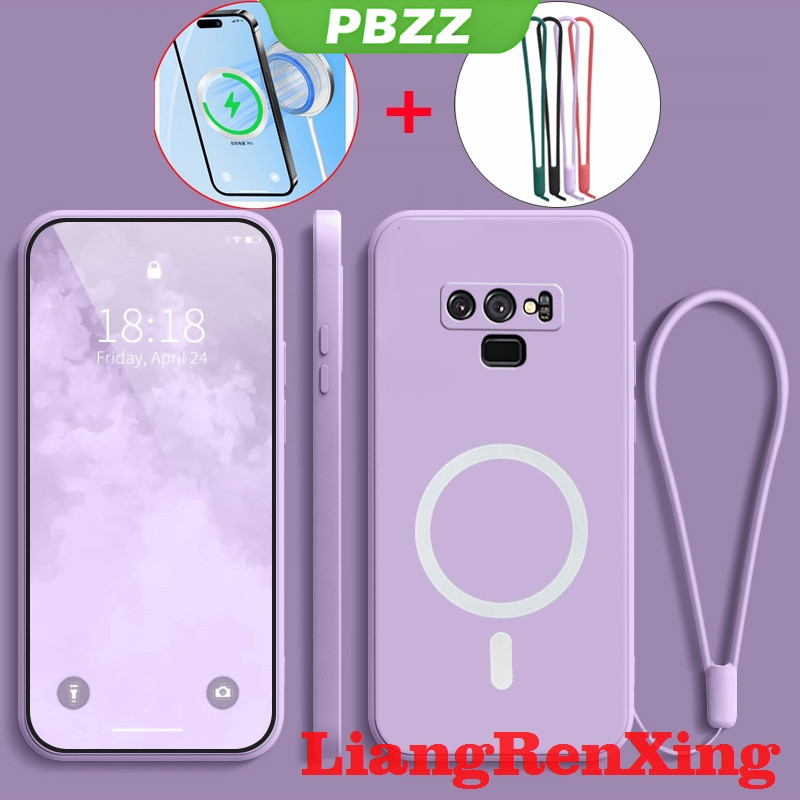 PBZZ เคสสําหรับ SAMSUNG note 9 เคสโทรศัพท์ Softcase Liquid Silicone Protector Smooth กันกระแทกฝาครอบกันชนดีไซน์ใหม่ความงาม แม่เหล็กดูดไร้สาย YTBSWX01 ราคา ถูกที่สุด ดีลบีเคเค แกลเลอรีภาพที่ 3