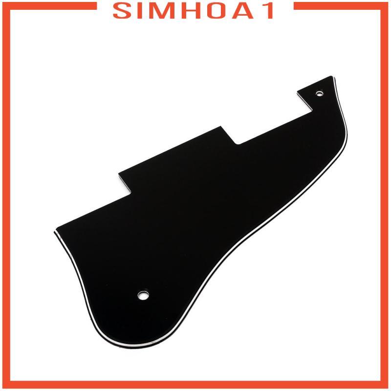[Simhoa1] แผ่นรอยขีดข่วน Pickguard สามชั้นที่ทนทานสําหรับชิ้นส่วนทดแทนกีตาร์ ES335 สีดํา