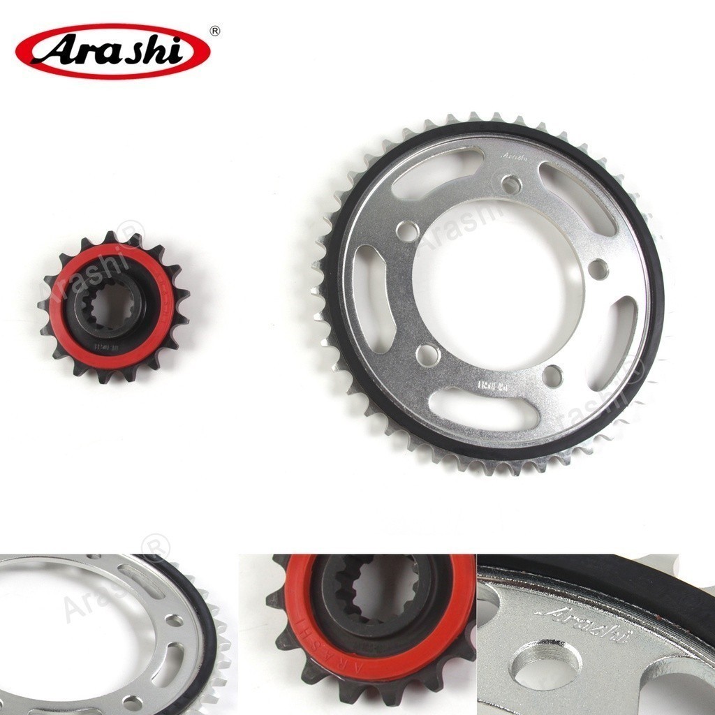 Arashi เฟืองรถจักรยานยนต์สําหรับ YAMAHA XSR900 2016 2017 2018 2019 2020 525 โซ่ด้านหน้า 16T ด้านหลัง