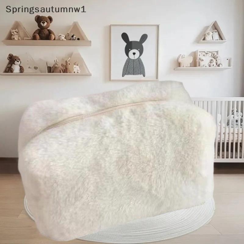 SPR กระเป๋าแต่งหน้าตุ๊กตาน่ารักสําหรับผู้หญิงแบบพกพาเดินทางกระเป๋าเครื่องสําอางขนาดเล็กสีทึบซิปถุงแป