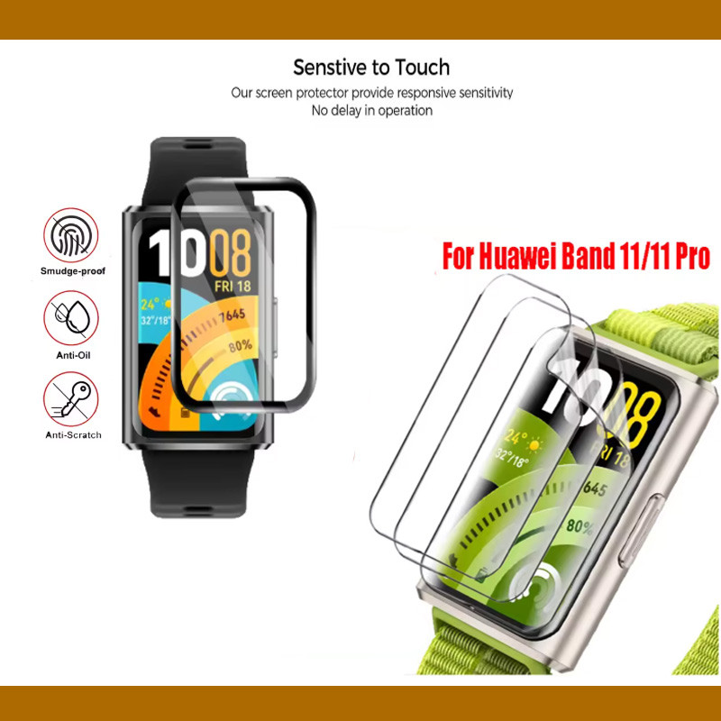 HD Soft Film Protective / 3D PMMA Screen Protector สําหรับ Huawei Band 11 / 11 Pro