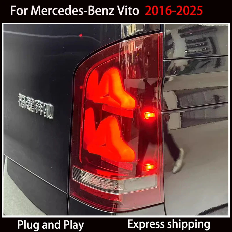 ไฟท้าย LED ยานยนต์ใช้สําหรับ Mercedes-Benz Vito V-class ดัดแปลง W447 V260 V250 V220 2016-2025 ไฟเลี้