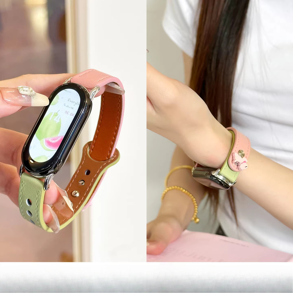 สายหนังบางลายการ์ตูนน่ารักสำหรับสมาร์ทวอทช์ Huawei Band 11 Band 11 Pro สายรัดข้อมือสำรองสำหรับ Huawei Band 10 Band 9 Band 8 ราคา ถูกที่สุด ดีลบีเคเค แกลเลอรีภาพที่ 4