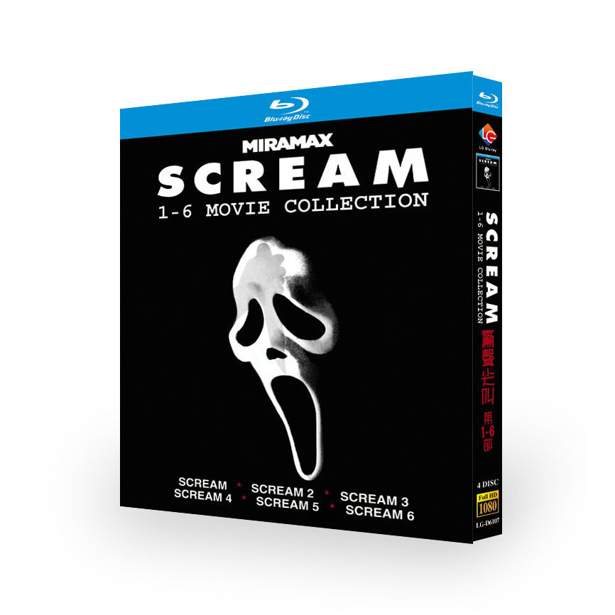 Blu-ray Disc American Film Scream 1-6 1996-2023) 4BD G01