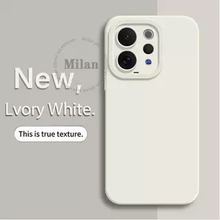 เคสซิลิโคนเหลวแบบเต็มหน้าจอสำหรับ Vivo V70 และ V60 เคสป้องกันโทรศัพท์แบบนุ่ม กันกระแทก ให้สัมผัสเหมือนผิวหนัง