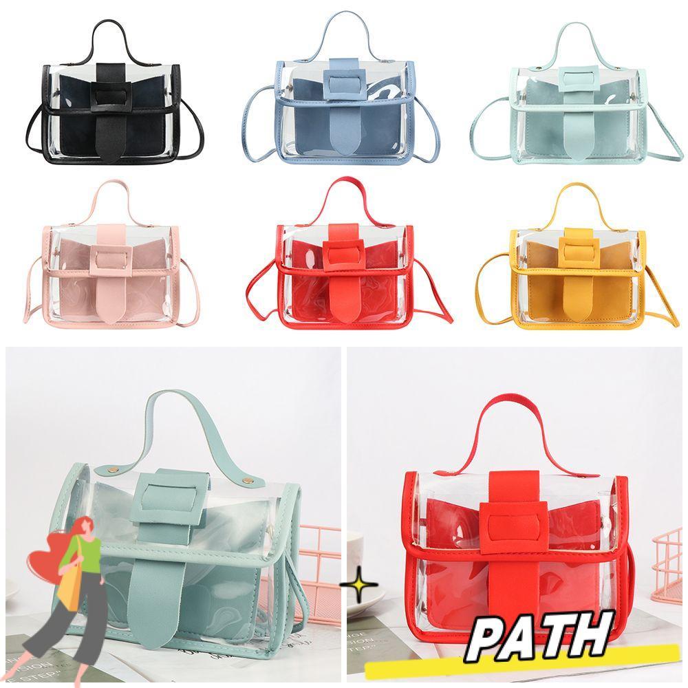 PATH Messager Bag Fashion PVC Transparent Square Clutches