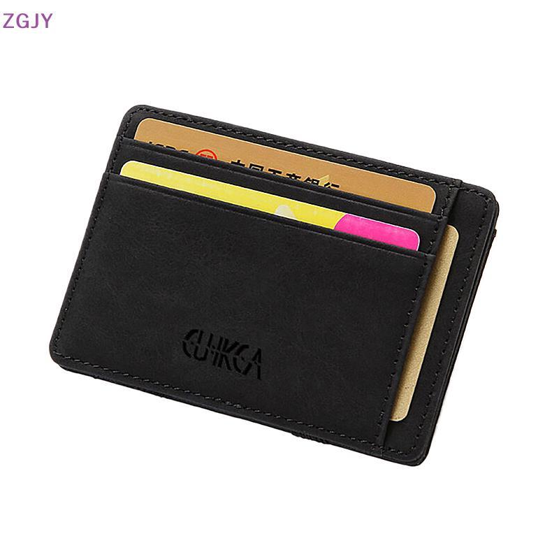 TEROK Flip Creative Mens Wallet PU Card Holder Mens Coin Purse Short Zipper Wallet Card Holder NEW