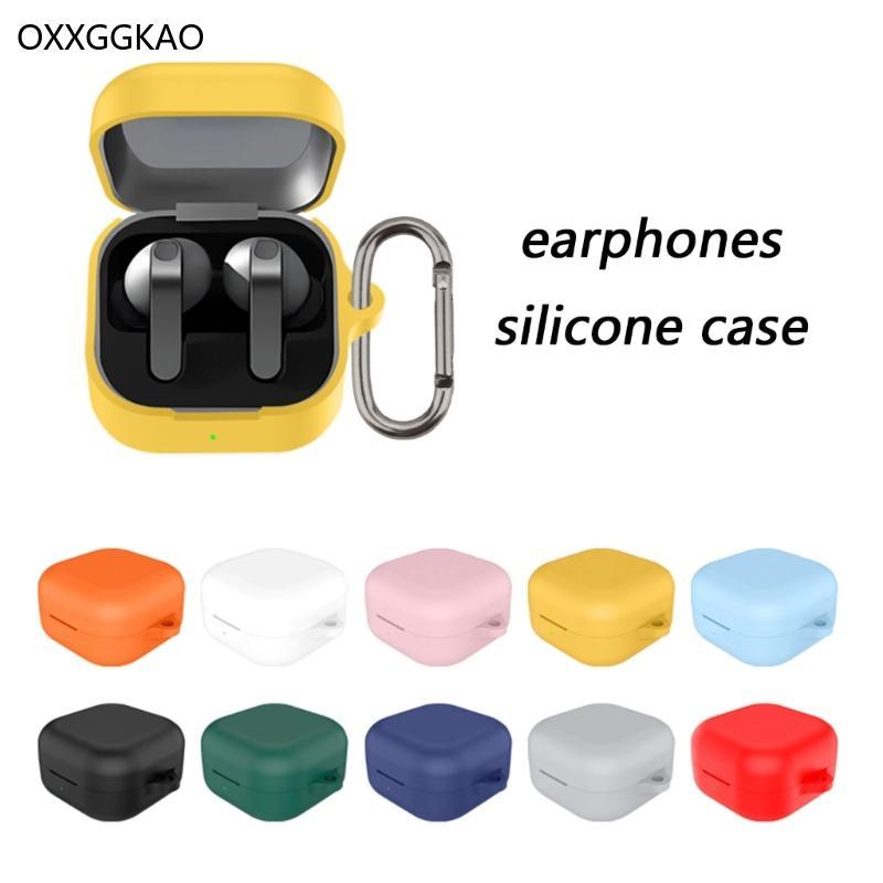 OXXGGKAO สีทึบซิลิโคนสําหรับ Buds 4 4P หูฟัง Anti Slip Design Quick Access เปิดสไตล์สี Opt
