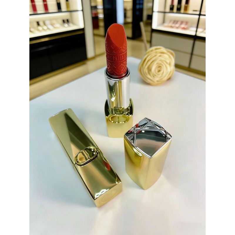 ((KEQI) 1 DIO Gold Tube Lipstick 3.5g 100/188/888/217/720/777/777/840// 999 Moisturizing Look Color