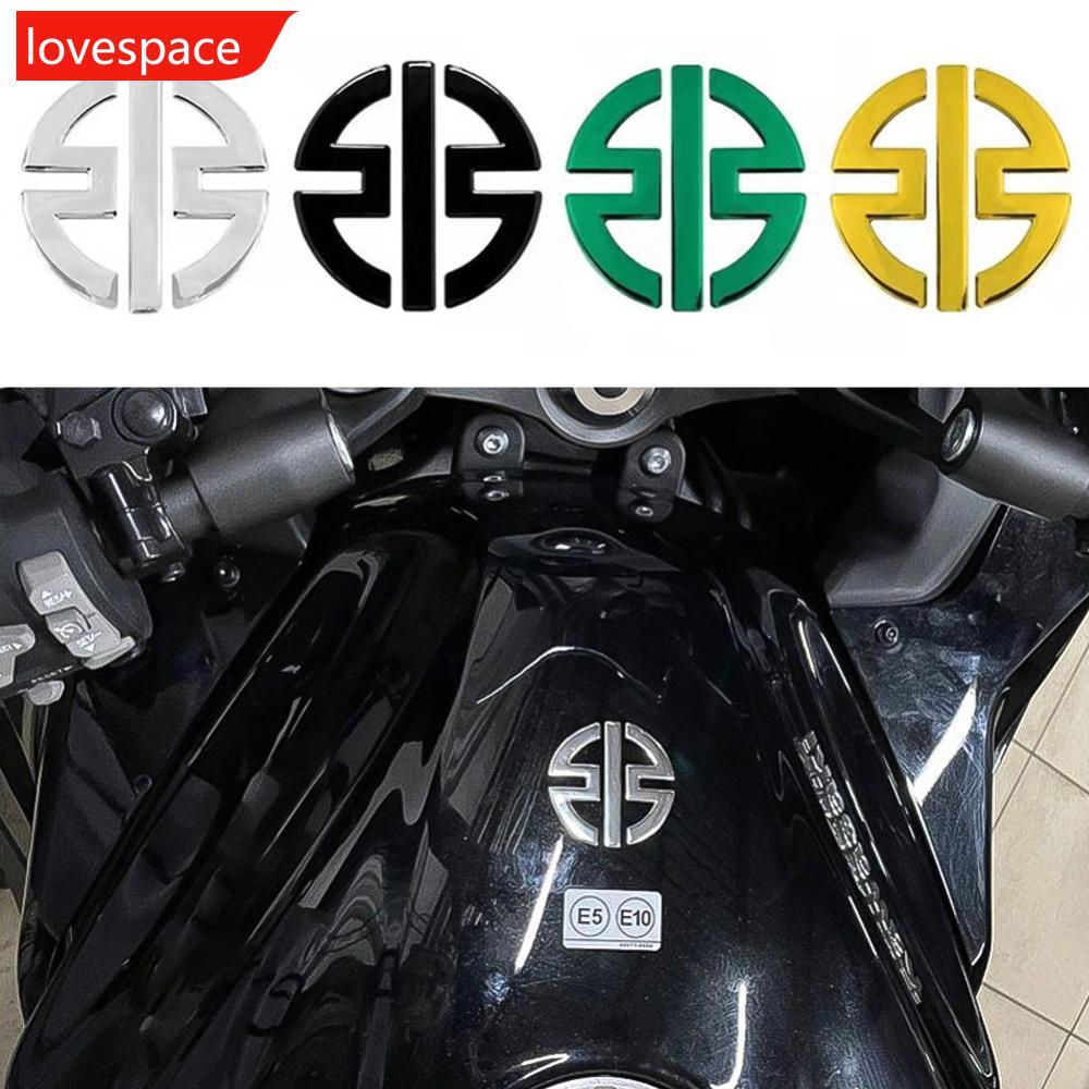 LOVESPACE 2 ชิ้น 3D สติกเกอร์รถจักรยานยนต์ Fairing Decals ป้ายสัญลักษณ์ถังโลโก้สําหรับ Kawasaki NINJ