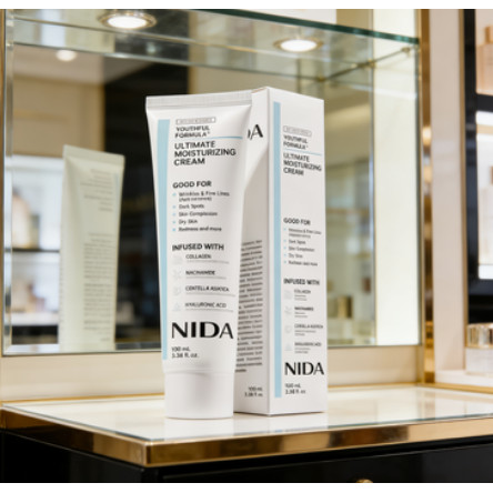 NIDA Youthful Formula™ Intensive Moisturizer: Centella, Niacinamide, Hyaluronic Acid for Wrinkles