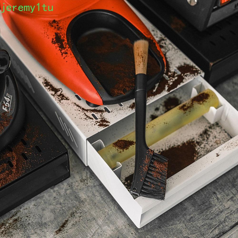 JEREMY เครื่องมือทําความสะอาด PP Handle Double Head Kitchen Coffee Crusher Brush