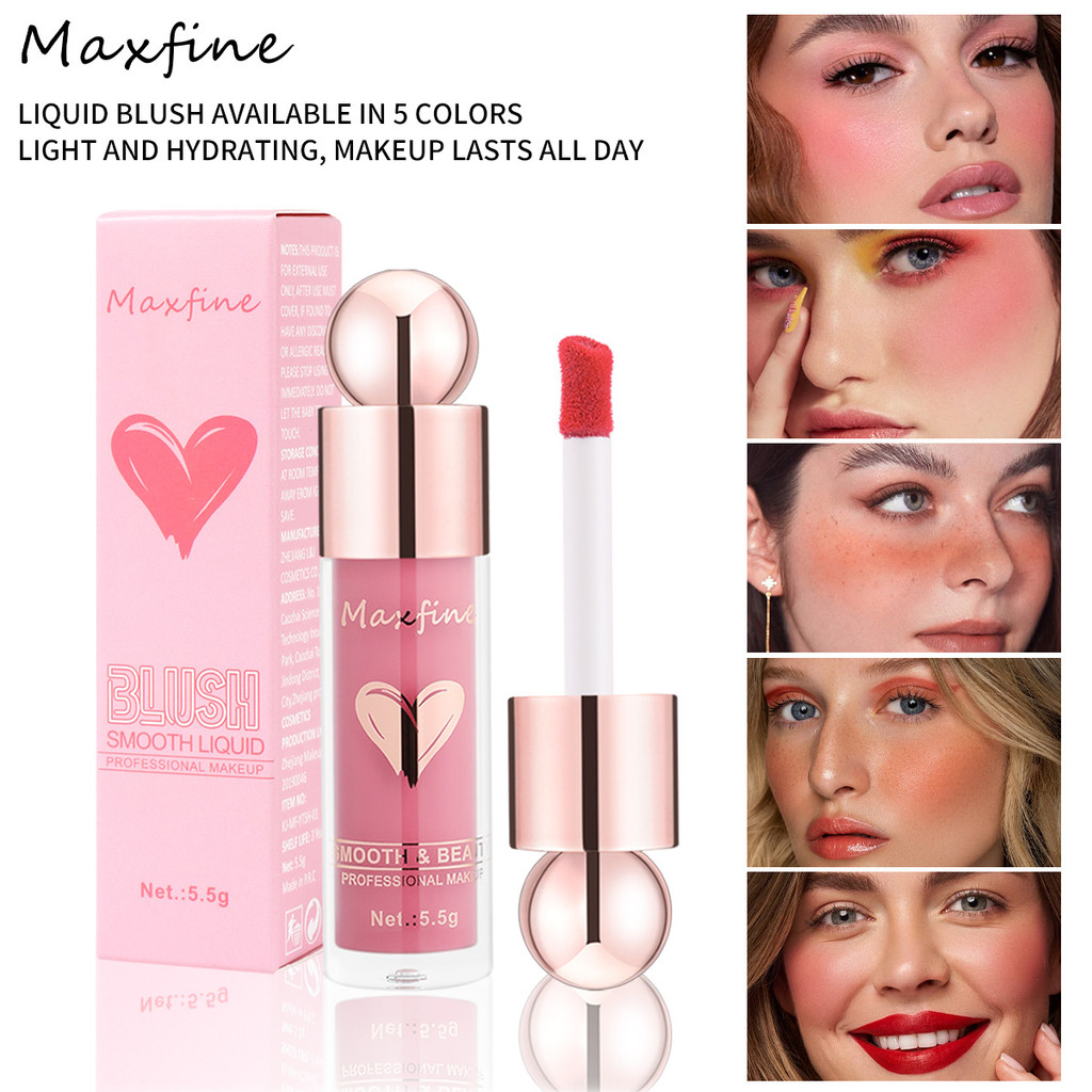 MAXFINE Makeup Liquid Blush ไม่มีโลโก้ Highlight Natural Makeup Effect 2026.3.24