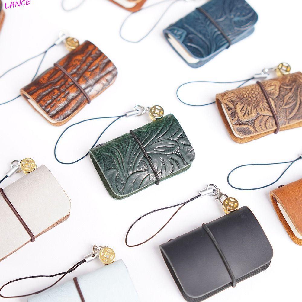 LANCE Mini Notebook, 32 แผ่นคู่มือ Pocketbook ขนาดเล็กพิเศษ,เปลี่ยนได้แบบพกพา Loose-leaf Sketchbook Notepad Travel Schedule