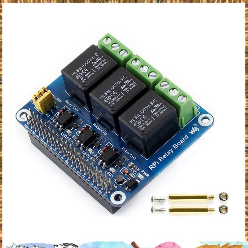 5V 3-Channel รีเลย์โมดูลบอร์ดขยาย Breakout Shield HAT Kit สําหรับ RPI Zero 2 W WH 2W 3