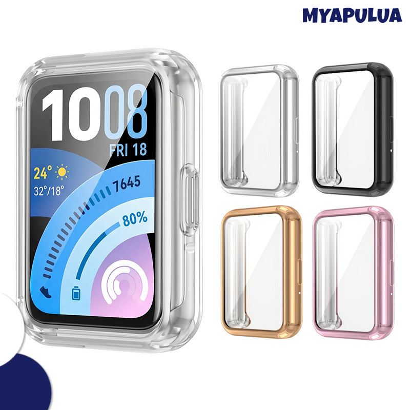 กรณี TPU อ่อน Electroplated for Huawei Band 11/11 Pro/10 /9 /8 อุปกรณ์ปกป้องกันชนรวมทั้งหมด for Huawei Band 10 9 8 NFC