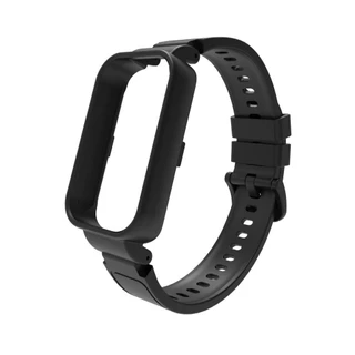 TPU สายรัดกีฬาสําหรับสมาร์ทวอทช์ Xiaomi Mi Band 9 / 8 Active Hard PC ป้องกันหน้าจอกรอบกันชนเข็มขัดสร้อยข้อมือ Repalcement สายรัดข้อมืออุปกรณ์เสริมสําหรับ Redmi Band 3 2