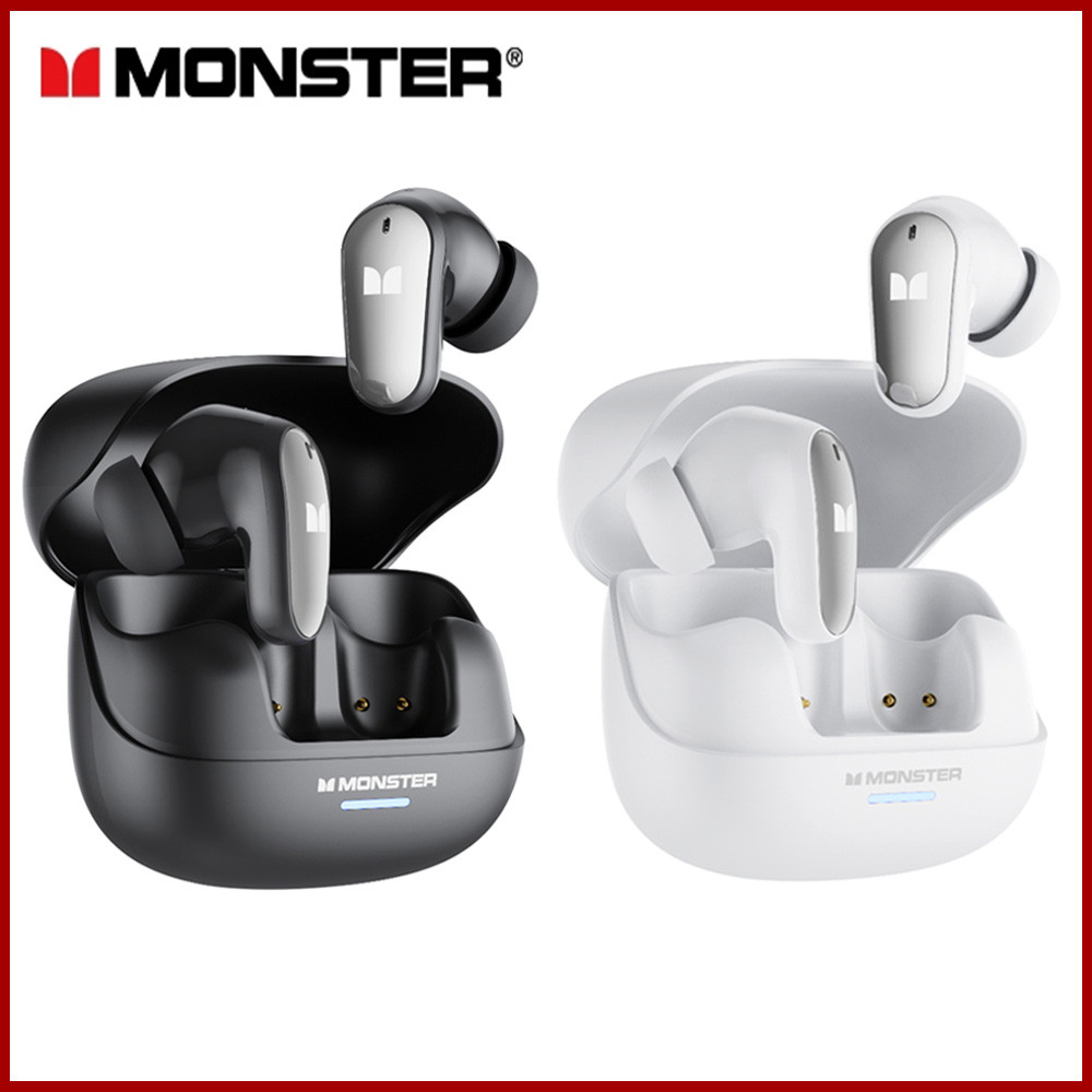 [จัดส่งจากประเทศไทย] Monster MQT52 Original หูฟังบลูทูธ HiFi HD Call ลดเสียงรบกวน แบตเตอรี่ใช้งานได้นาน