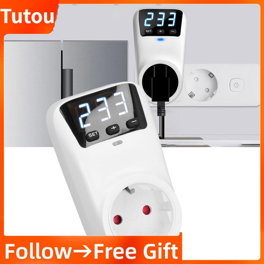 Tutoushop ปลั๊กป้องกันไฟกระชาก 3680W ปลั๊ก EU แรงดันไฟฟ้า 230V 16A สำหรับตู้เย็น