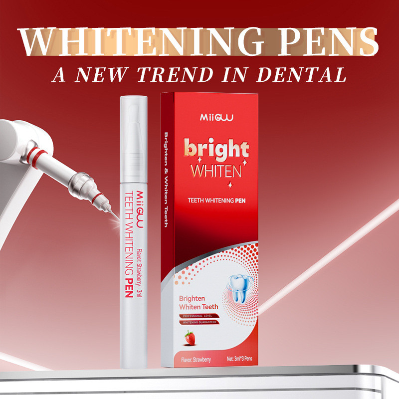 美牙笔牙齿美白去黄洁牙笔美白笔涂抹式牙贴英文Beautiful teeth pen teeth whitening yellow cleaning pen whitening pentevkykw12