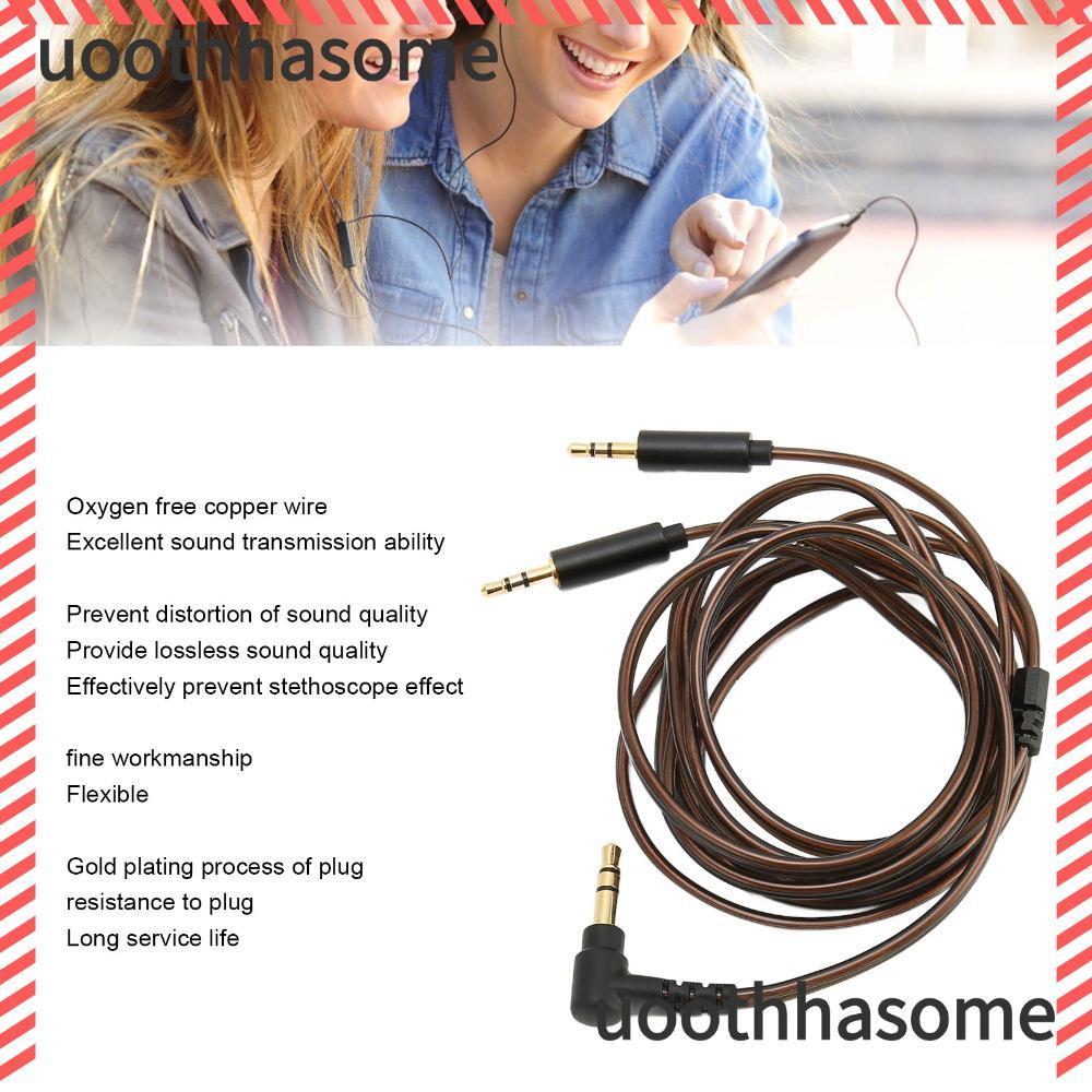 UOOTHASOME สายหูฟัง, 3.5 มม.ถึง Dual 2.5 มม.สาย Aux, 120 ซม./47.2in อัพเกรดสายสัญญาณเสียงสําหรับ Hif