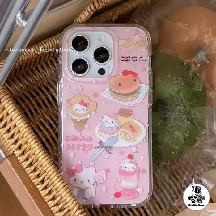 ไอศกรีมเคสคิตตี้ For Redmi 9 12 9A 9T 10C A1 A2 10A 14C 13C 10 12C 9C Note 14 13 12 9 10 10s 8 11s Pro Max Plus Poco เคส