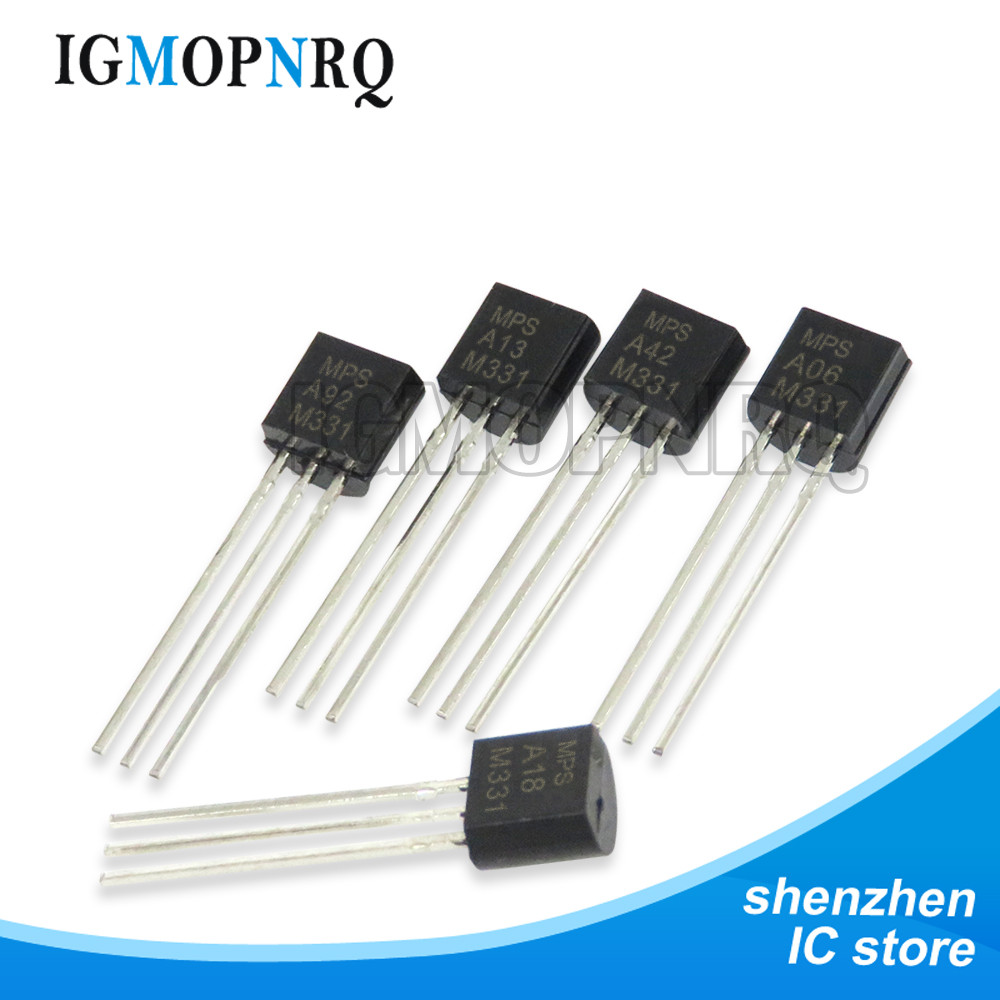100pcs MPSA42 MPSA13 MPSA92 MPSA18 Z0103MA Z0607MA BT169D BT131-600 A42 A13 MPSA06 0103MA Z0103 Z060