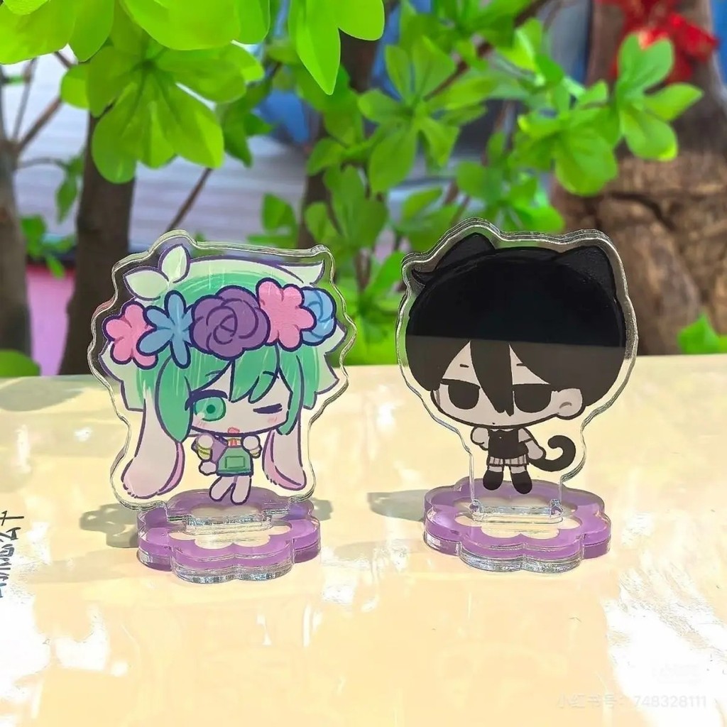 OMORI อะนิเมะ Standee รุ่น Basil Sunny character คุณภาพสูง อะคริลิค micha โต๊ะเรียน, อุปกรณ์เสริมเกม