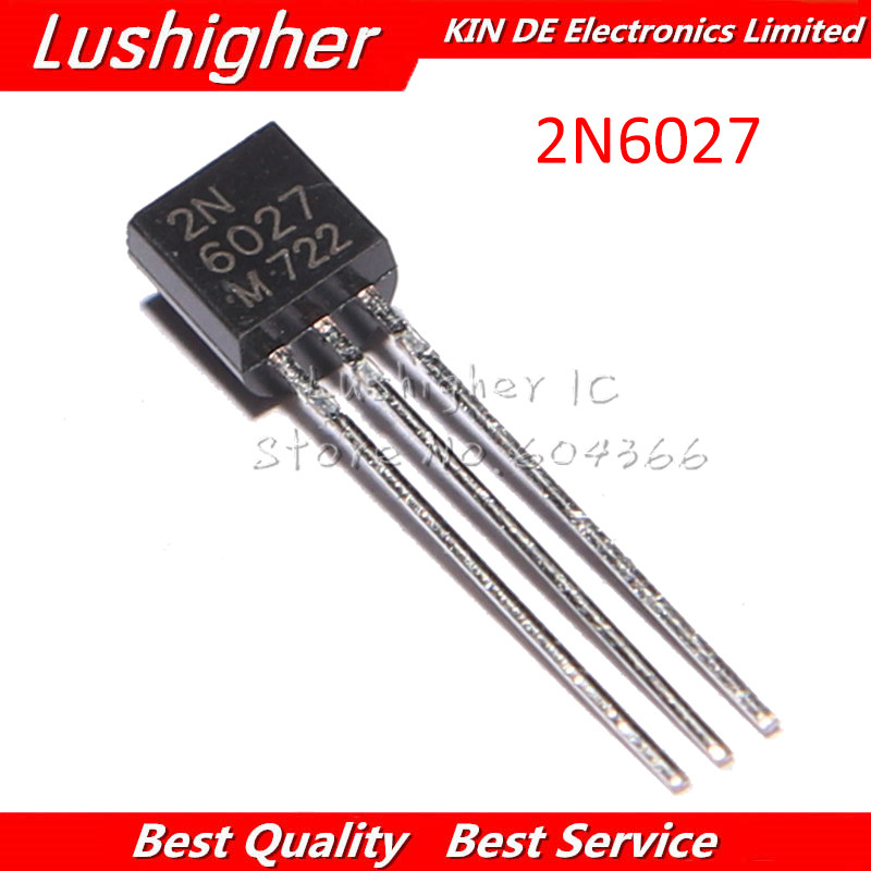 10PCS 2N6027 TO-92 2N 6027 TO92 ทรานซิสเตอร์ 150MA 40V