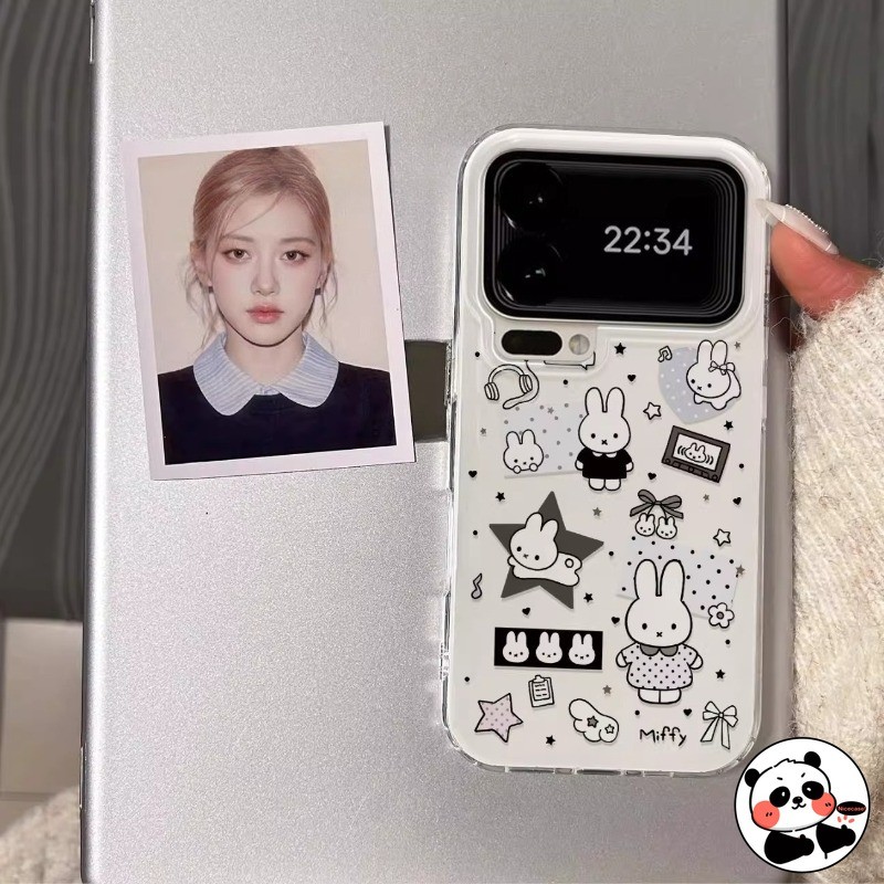 น่ารัก Miffy Rabit เคสโทรศัพท์สําหรับ Honor 400 Lite Pro 300 200 100 90 สมาร์ท 80 70 60 50 X60 Pro SE GT Power Magic 8 7 6 5 4 Pro Lite ฝาครอบการ์ตูนครีม Ins สไตล์ปลอก