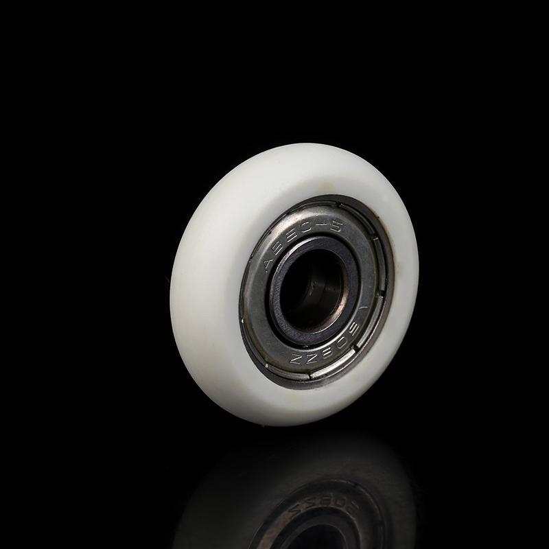 # RUIE # 1Pc 608 ZZ 8*30*8.5mm POM Nylon Roller Wheel 608ZZ Bearing Pulley ล้อพลาสติก .