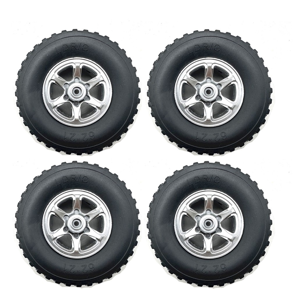 4pcs 62x21mm ล้อยางนุ่มสําหรับ MN D90 MN98 MN99S MN82 MN82S WPL C14 C24 C34 B14 B24 LDRC LD1297S LD1