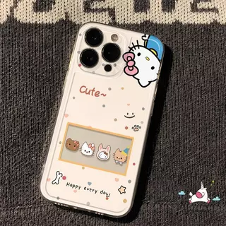 เหมาะสำหรับ OPPO Reno 10 11F 12F 14F 14 15 12 13 8T 6 5F 6Z 7Z 15F 11 12 13 15 14 Pro ลูกสุนัขเพนกวินการ์ตูนเรียบง่าย