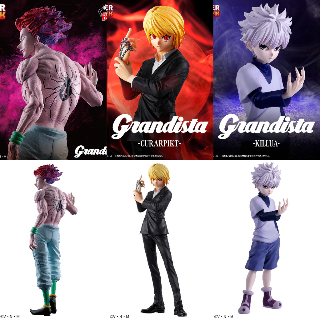 Authentic JP Bandai HUNTER×HUNTER Grandista Series Hisoka, Kurapika, Killua 28CM Action Figures