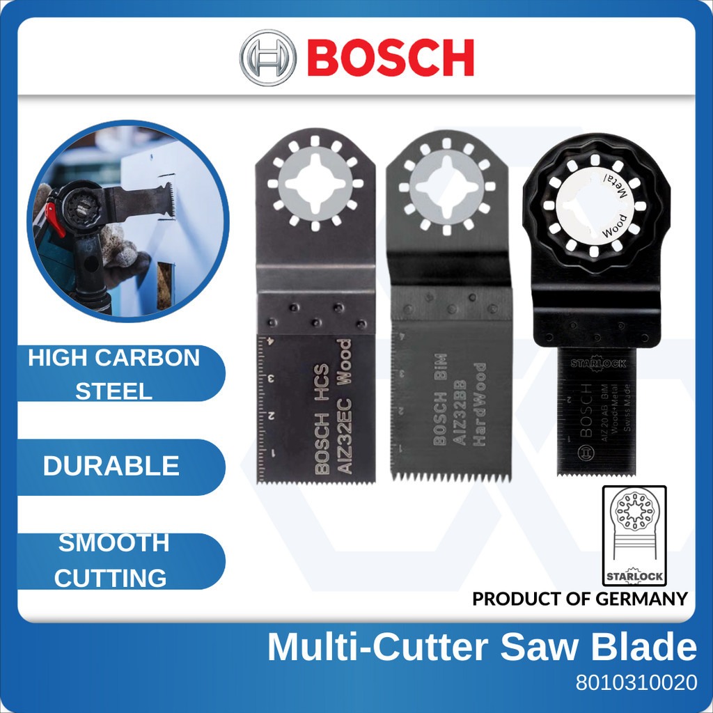 Bosch Plungecut Multi-Cutter ใบเลื่อย 5 ชิ้น AIZ32EC / AIZ20AB / AIZ32BB Starlock ไม้โลหะไม้เนื้อแข็