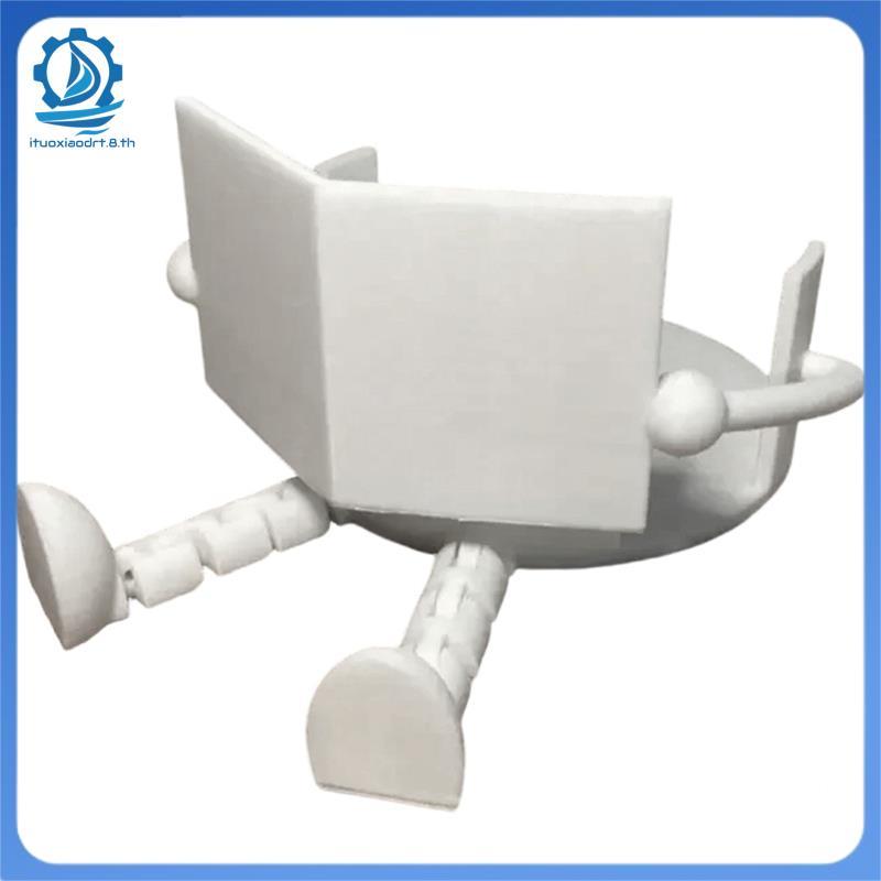 [ituoxiaodrt.8.th] News Reading Scroll Companion- ที่วางกระดาษชําระพิมพ์ลาย 3D เพิ่มความสนุกสําหรับห