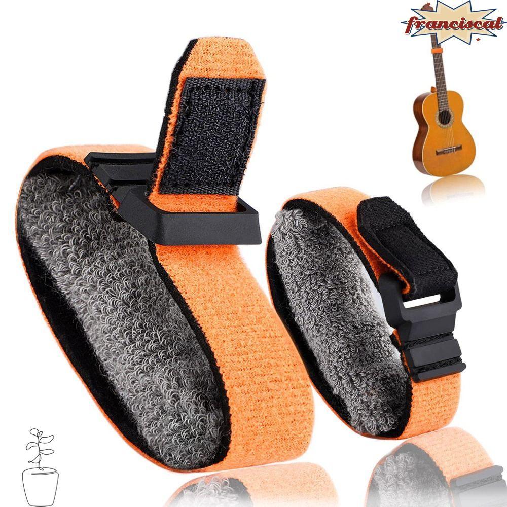 FRANCISCAL กีตาร์ String Mute Damper, ลดเสียงรบกวนปรับกีตาร์ Fret Wrap, แบบพกพาเบส Ukulele String In