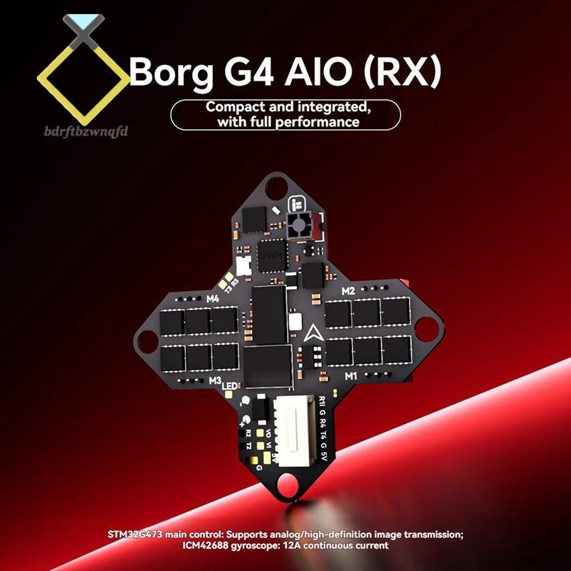 Borg G4 AIO RX STM32G473 1S สําหรับ 65-75 มม. FPV Drone Part ขนาดเล็ก FPV เที่ยวบิน ELRS 2.4GHz Rece