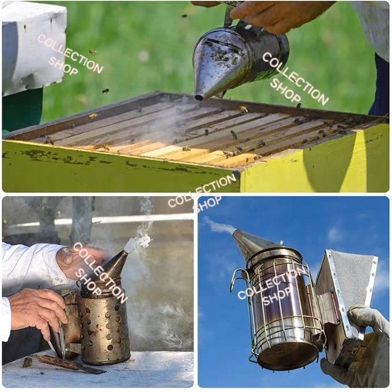 สินค้าพร้อมส่ง กาพ่นควันผึ้ง สแตนเลสแท้ [beekeeping] สโมคเกอร์ เครื่องพ่นควันผึ้ง อุปกรณ์เลี้ยงผึ้ง thumbnail 9