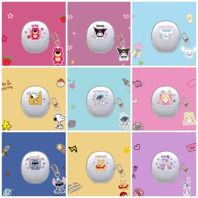 Stock Readyเคสโปร่งใสสําหรับ UGREEN HiTune S5 การพิมพ์สร้างสรรค์หูฟังปกอ่อนพร้อมตะขอพิเศษ