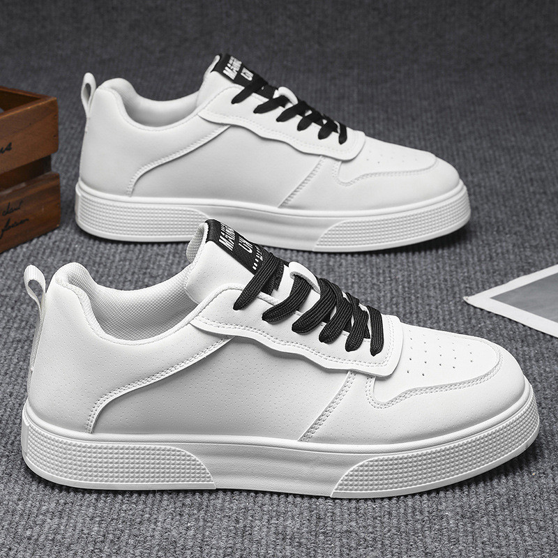 พิเศษ 2025 รองเท้าผ้าใบขนาดใหญ่รองเท้าผู้ชายหนัง Four Seasons แฟชั่น All-Match Soft Sole รองเท้าผ้าใบลําลอง - รูปที่ 5