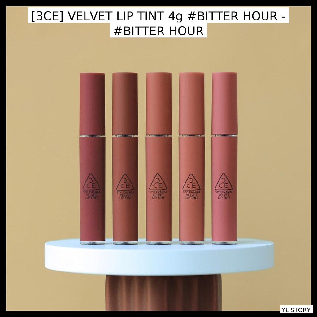 [3CE] VELVET LIP TINT 4g #BITTER HOUR - #BITTER HOUR / Comfort, Pigmentatio โดย YL STORY