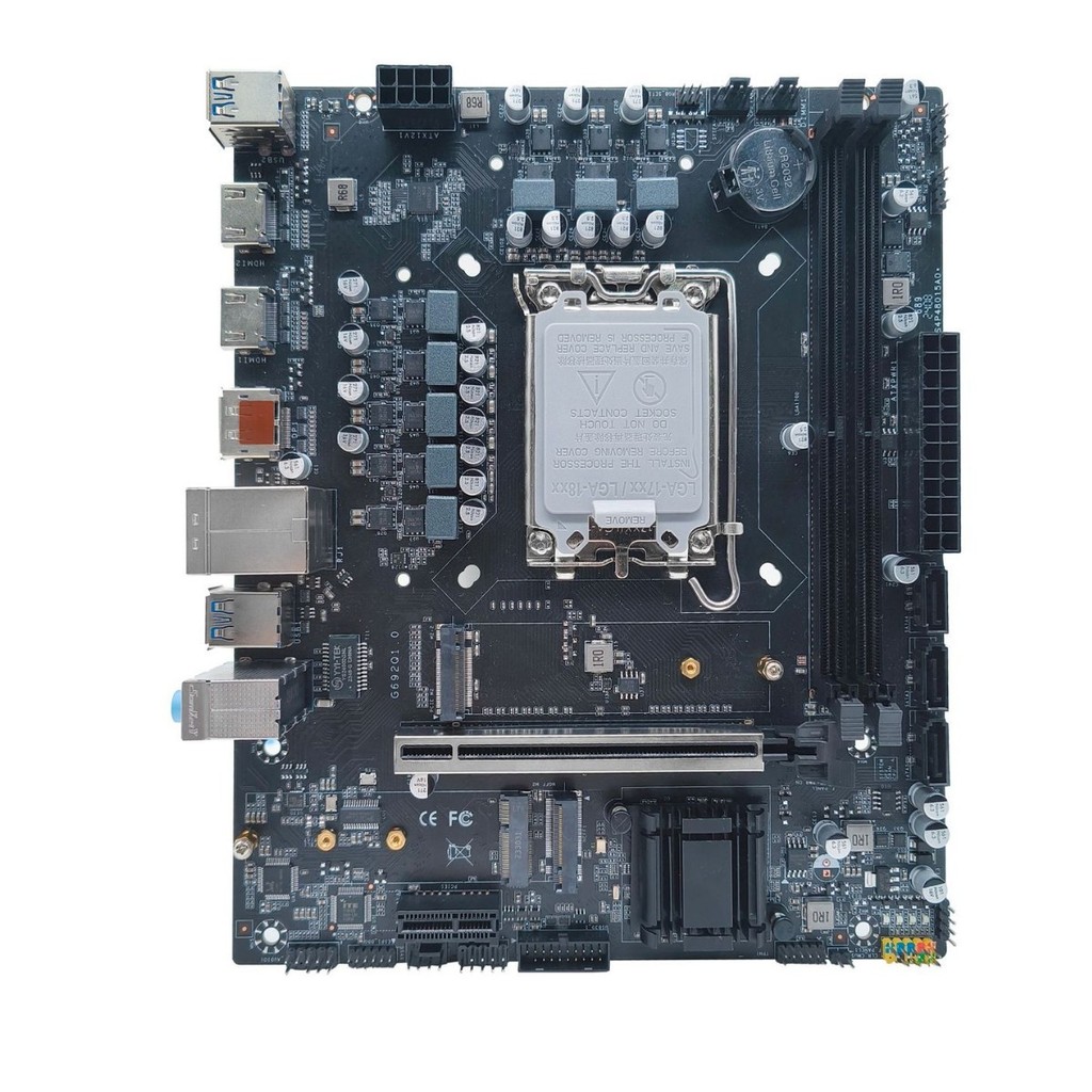 ในสต็อก] เมนบอร์ด ﻿   เหมาะสําหรับ H610 เมนบอร์ดเดสก์ท็อป DDR4 หน่วยความจํา LAG1700 Pin CPU i5 12100