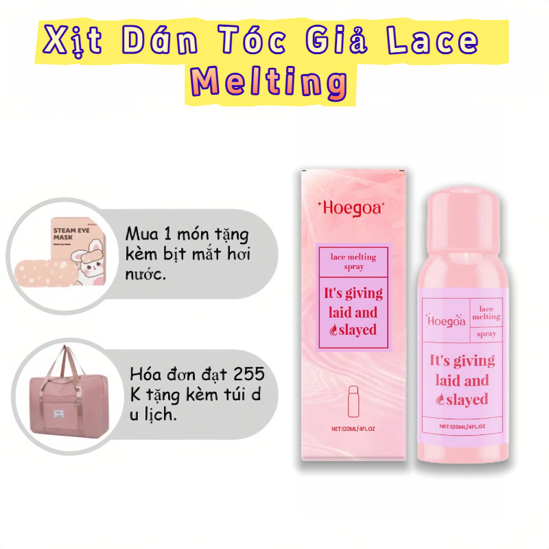Hoggoa Wig Spray120ml - Shaping & Perfect Hold ถาวรและน้ําหนักเบาตามธรรมชาติ