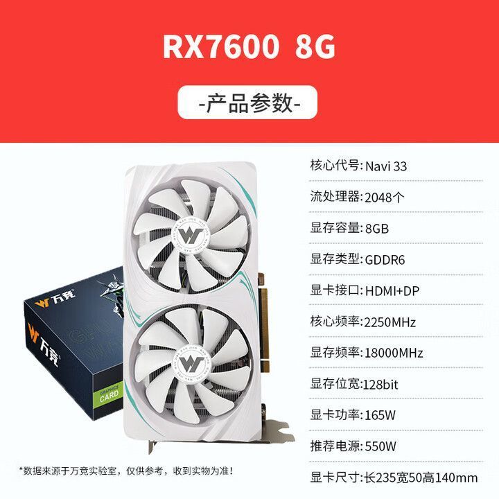 【RX7600/XT】การ์ดจอ AMD 8G/16G กล่องแท้ใหม่ สำหรับเกมกราฟิก