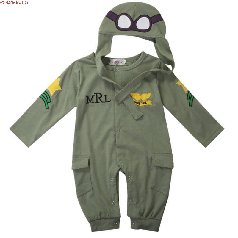 Ahb-christmas Pilot เครื่องแต่งกายคอสเพลย์เด็กชายเครื่องแต่งกาย 2 ชิ้น